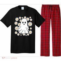 Daisy Floral Ghost Cute Halloween Pajama Set thumb 0