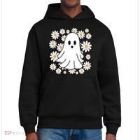 Daisy Floral Ghost Cute Halloween District V.I.T. Heavyweight Hoodie thumb 0