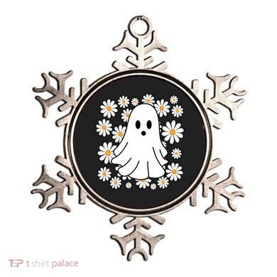Daisy Floral Ghost Cute Halloween Ornament