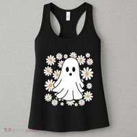 Daisy Floral Ghost Cute Halloween Women's Tank Top thumb 3