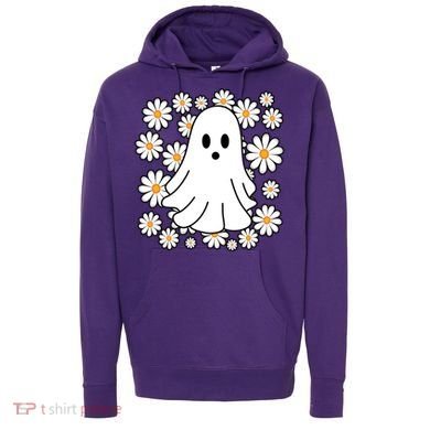 Daisy Floral Ghost Cute Halloween Hoodie