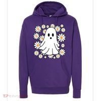 Daisy Floral Ghost Cute Halloween Hoodie thumb 0