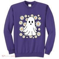 Daisy Floral Ghost Cute Halloween Sweatshirt thumb 0