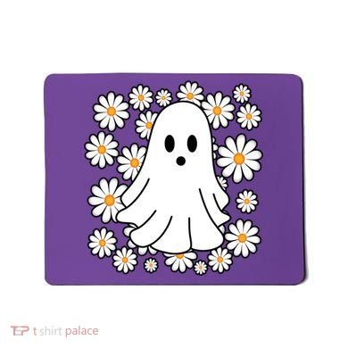 Daisy Floral Ghost Cute Halloween Mousepad