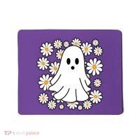 Daisy Floral Ghost Cute Halloween Mousepad thumb 0