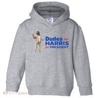 Dudes For Harris For President Toddler Hoodie thumb 0