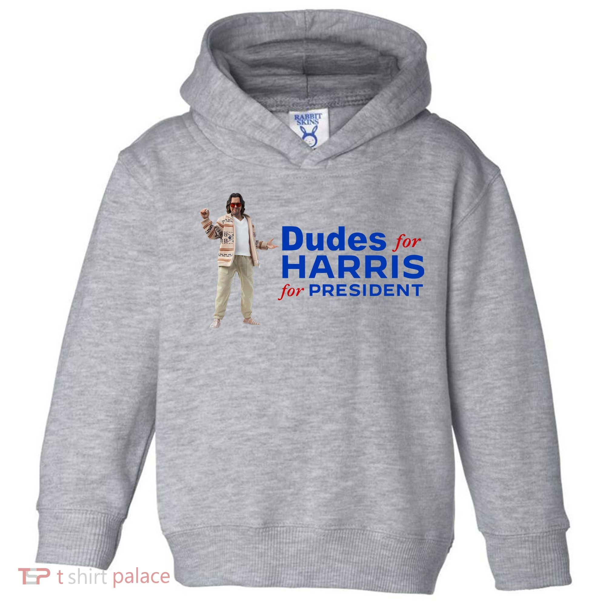 Dudes For Harris For President Toddler Hoodie