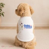Dudes For Harris For President Doggie Tank thumb 2