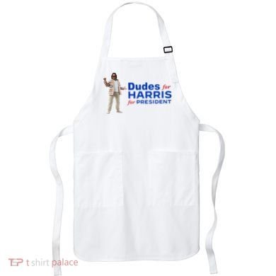 Dudes For Harris For President Apron