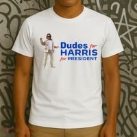 Dudes For Harris For President T-Shirt thumb 3