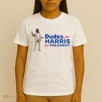 Dudes For Harris For President T-Shirt thumb 4