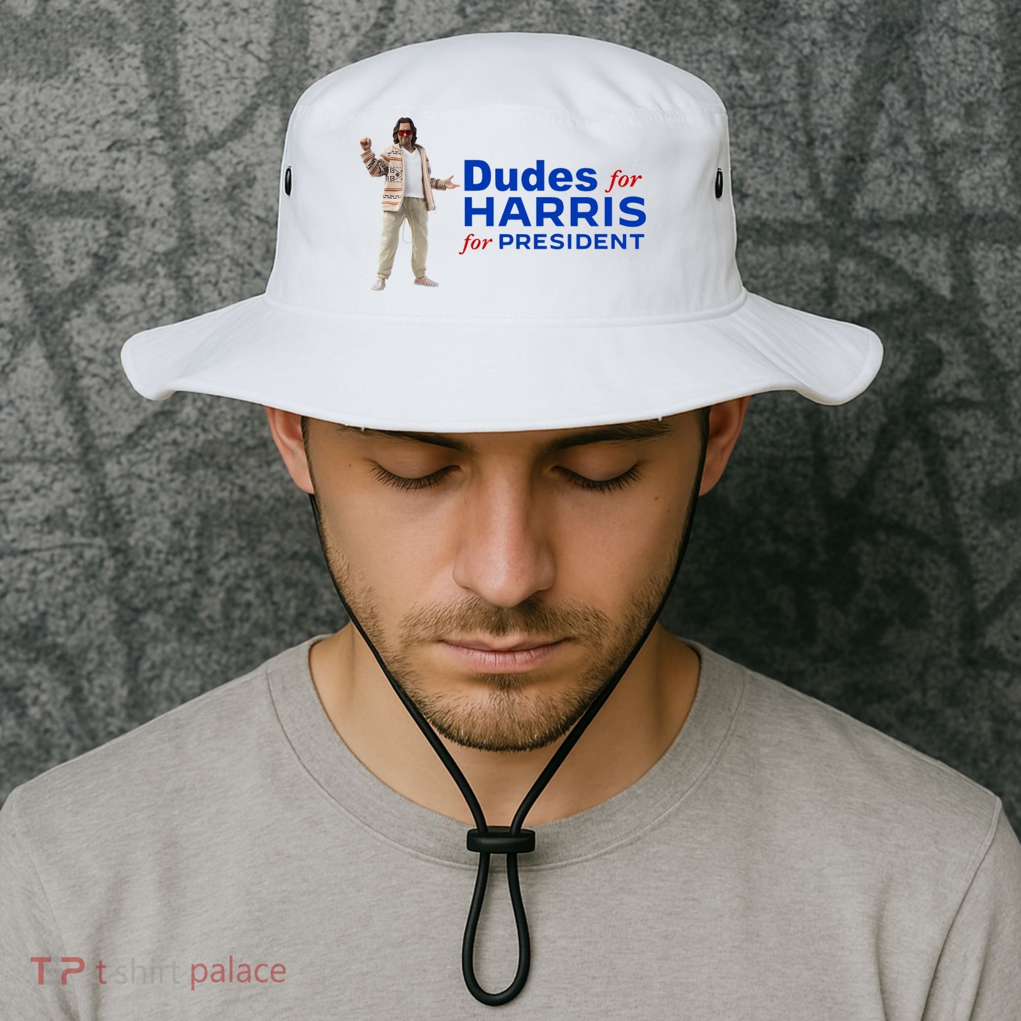 Dudes For Harris For President Bucket Hat