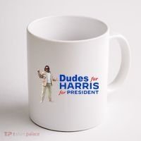 Dudes For Harris For President Coffee Mug thumb 1