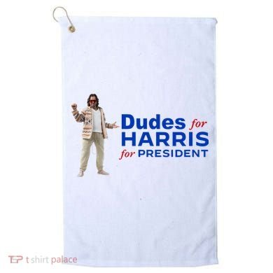 Dudes For Harris For President Golf Towel