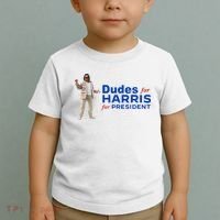 Dudes For Harris For President Toddler T-Shirt thumb 2