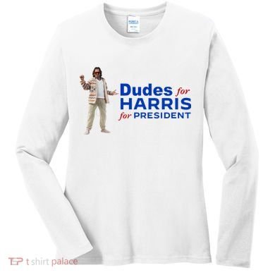 Dudes For Harris For President Women's Long Sleeve Shirt