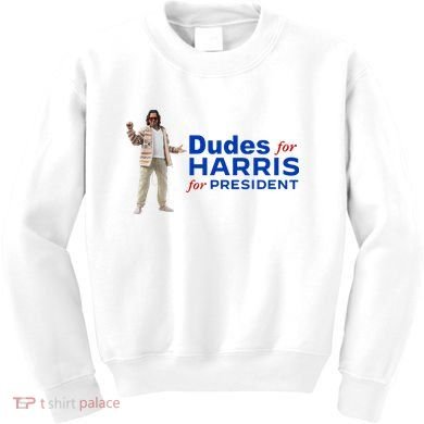 Dudes For Harris For President Kids Sweatshirt