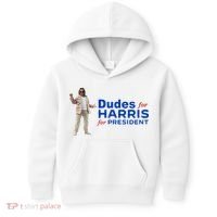 Dudes For Harris For President Kids Hoodie thumb 0