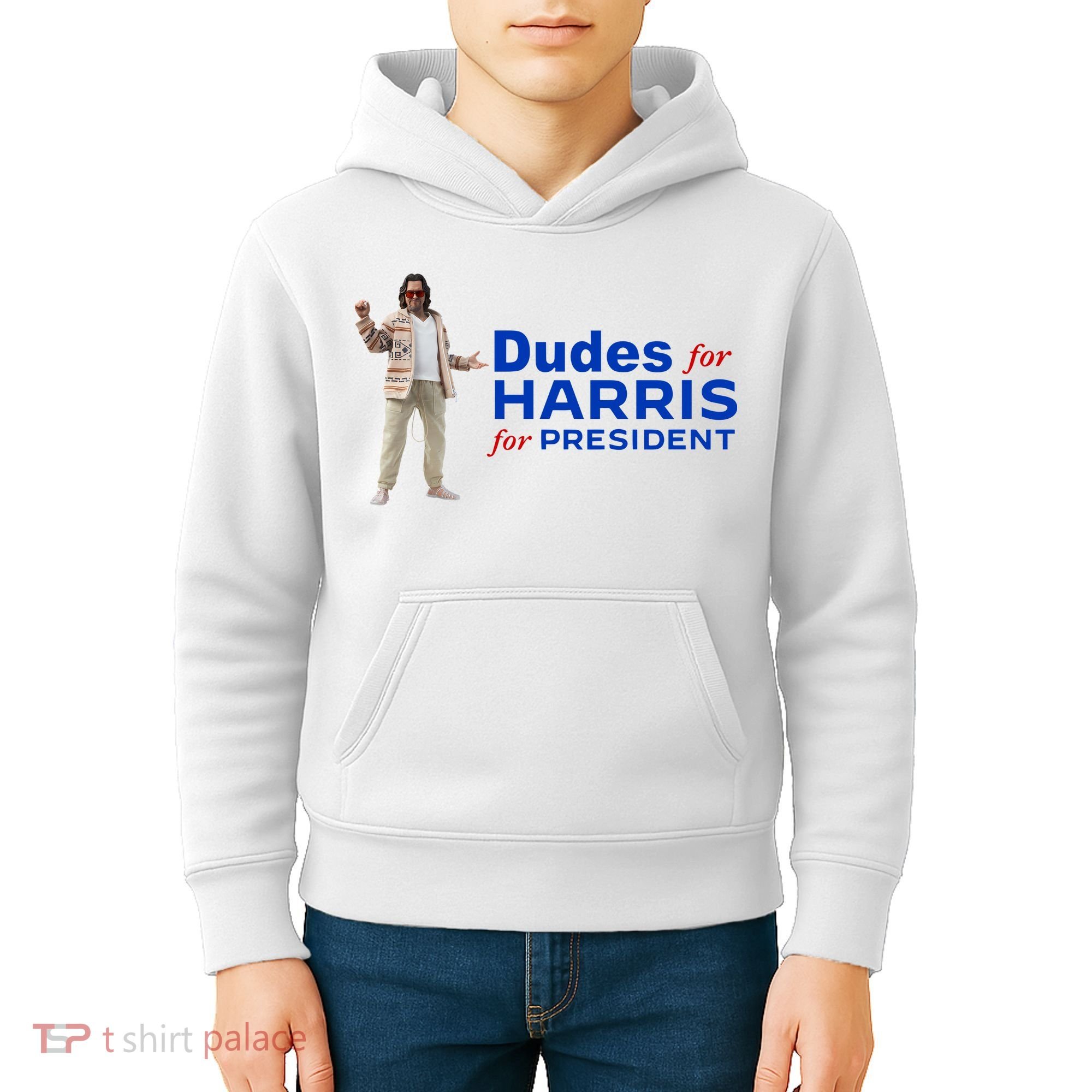 Dudes For Harris For President Kids Hoodie