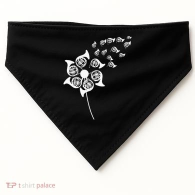 Dandelion French Horn USA-Made Doggie Bandana