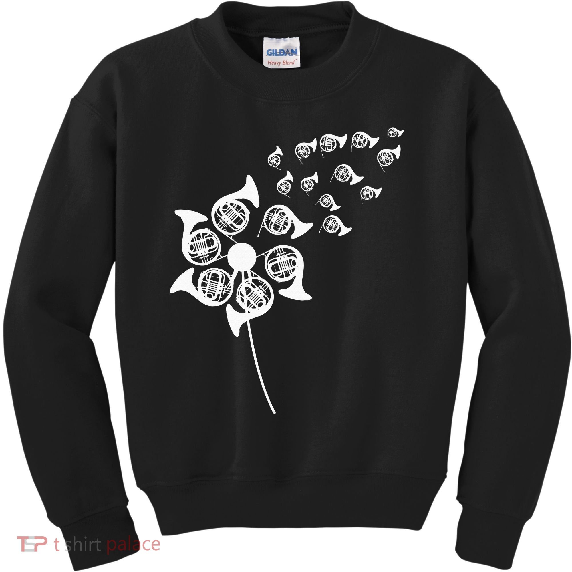 Dandelion French Horn Kids Sweatshirt