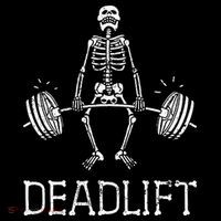 DEADLIFT Funny Halloween Skeleton Weight Lifting Workout Women's T-Shirt thumb 6