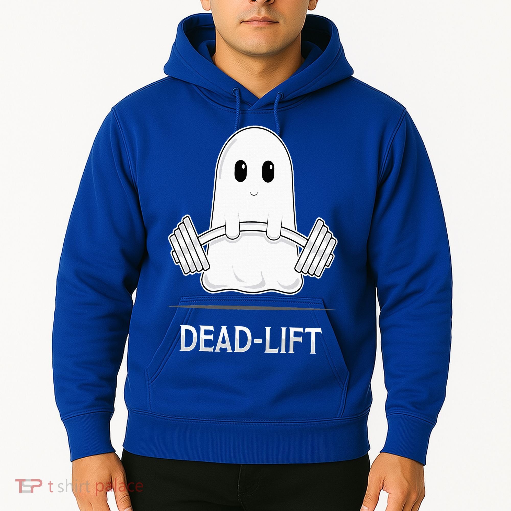 DEADLIFT Funny Halloween Ghost Weight Lifting Workout Hoodie