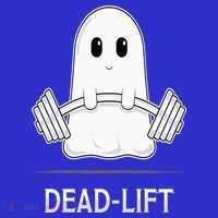 DEADLIFT Funny Halloween Ghost Weight Lifting Workout Tumbler thumb 3