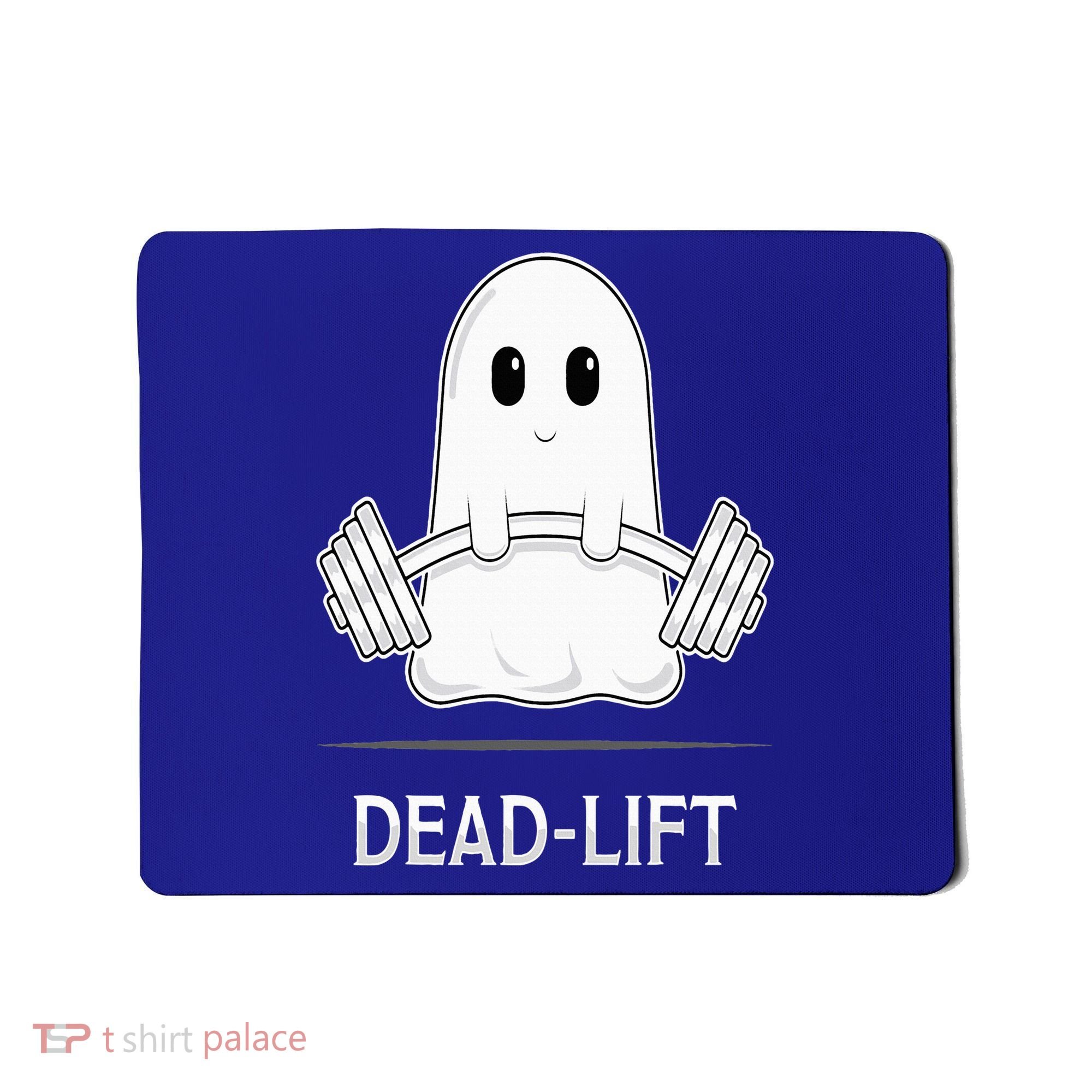 DEADLIFT Funny Halloween Ghost Weight Lifting Workout Mousepad