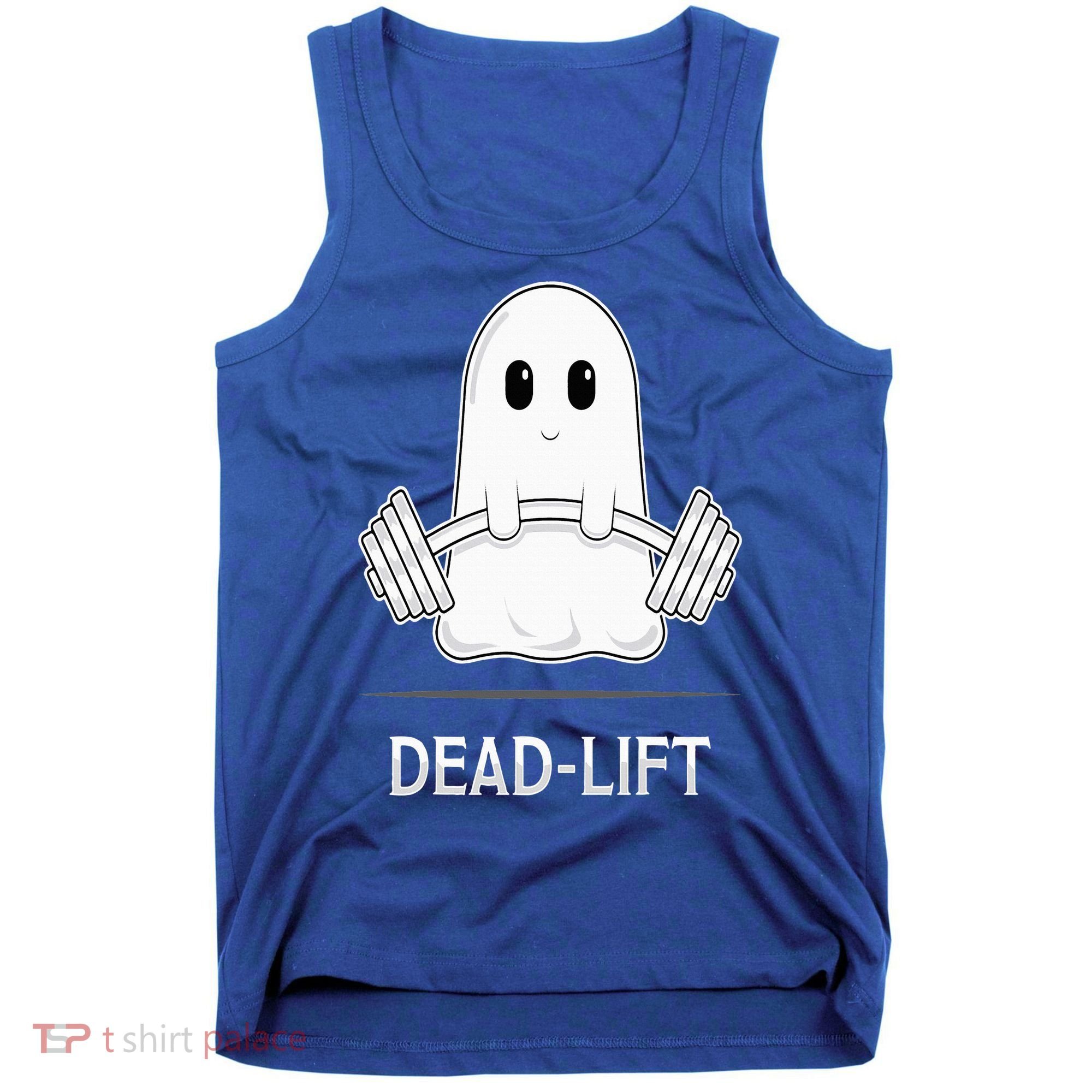 DEADLIFT Funny Halloween Ghost Weight Lifting Workout Tank Top