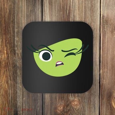 Disgust Face Halloween Costume Coaster