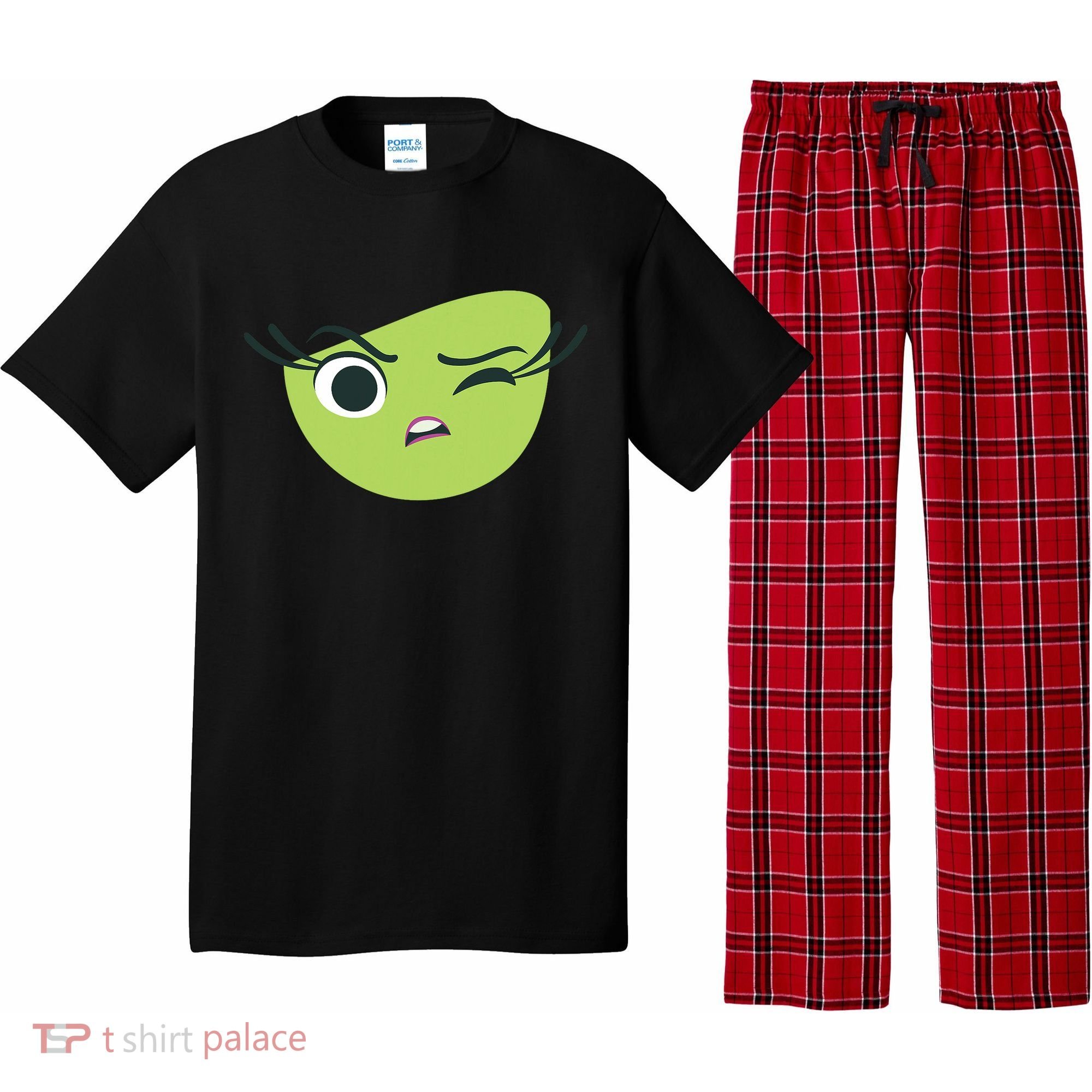 Disgust Face Halloween Costume Pajama Set