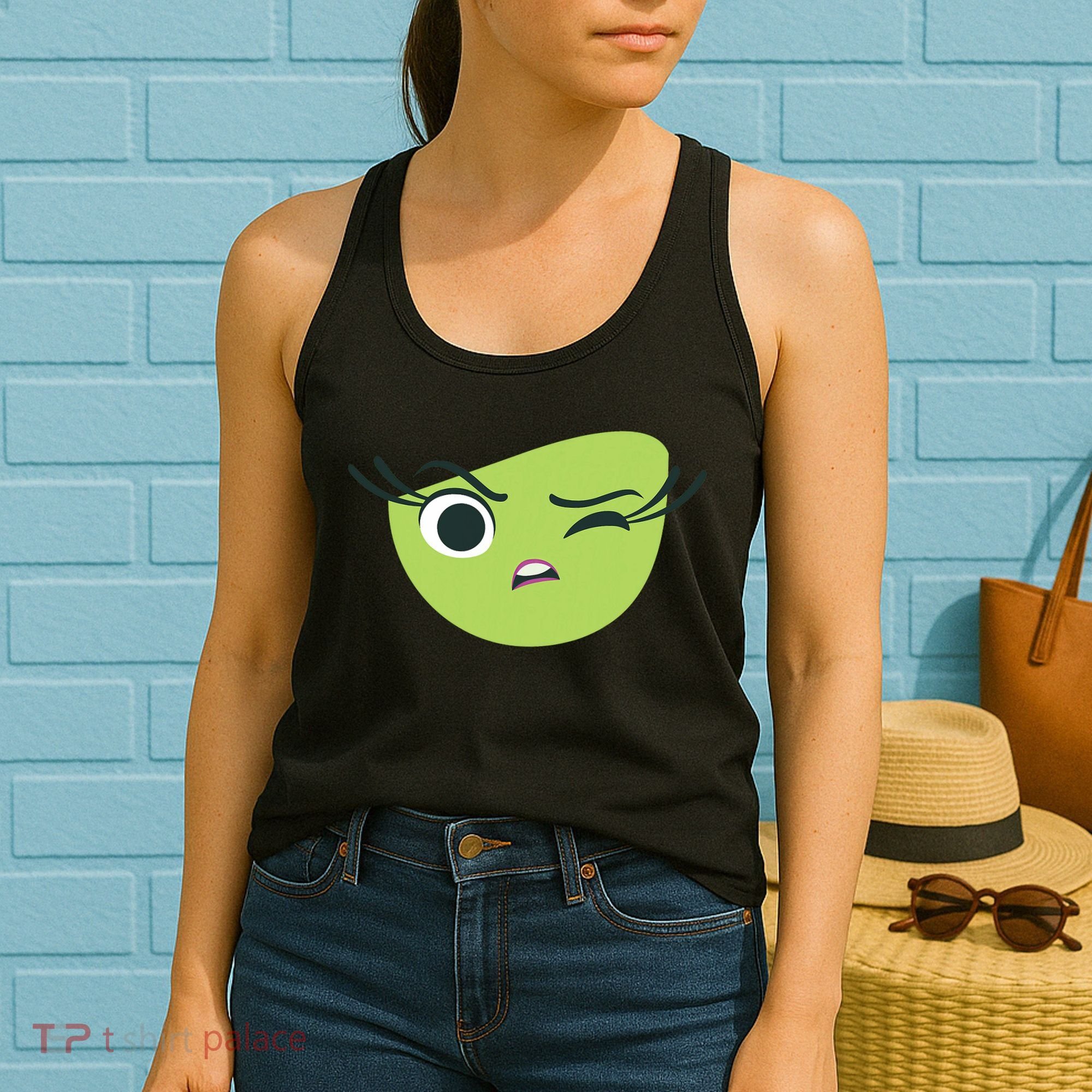 Disgust Face Halloween Costume Women's Tank Top