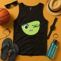 Disgust Face Halloween Costume Tank Top thumb 4