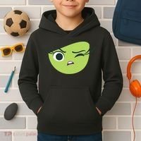 Disgust Face Halloween Costume Kids Hoodie thumb 2