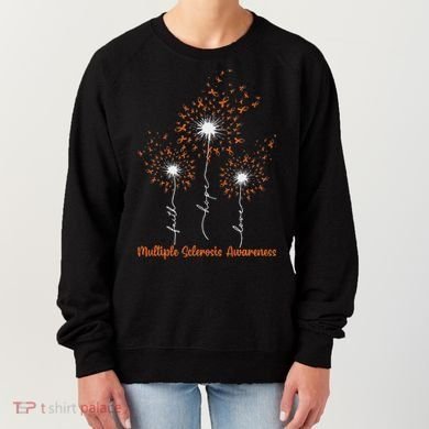 Dandelion Faith Hope Love Ms Multiple Sclerosis Awareness Women's Sweatshirt