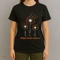 Dandelion Faith Hope Love Ms Multiple Sclerosis Awareness T-Shirt thumb 4