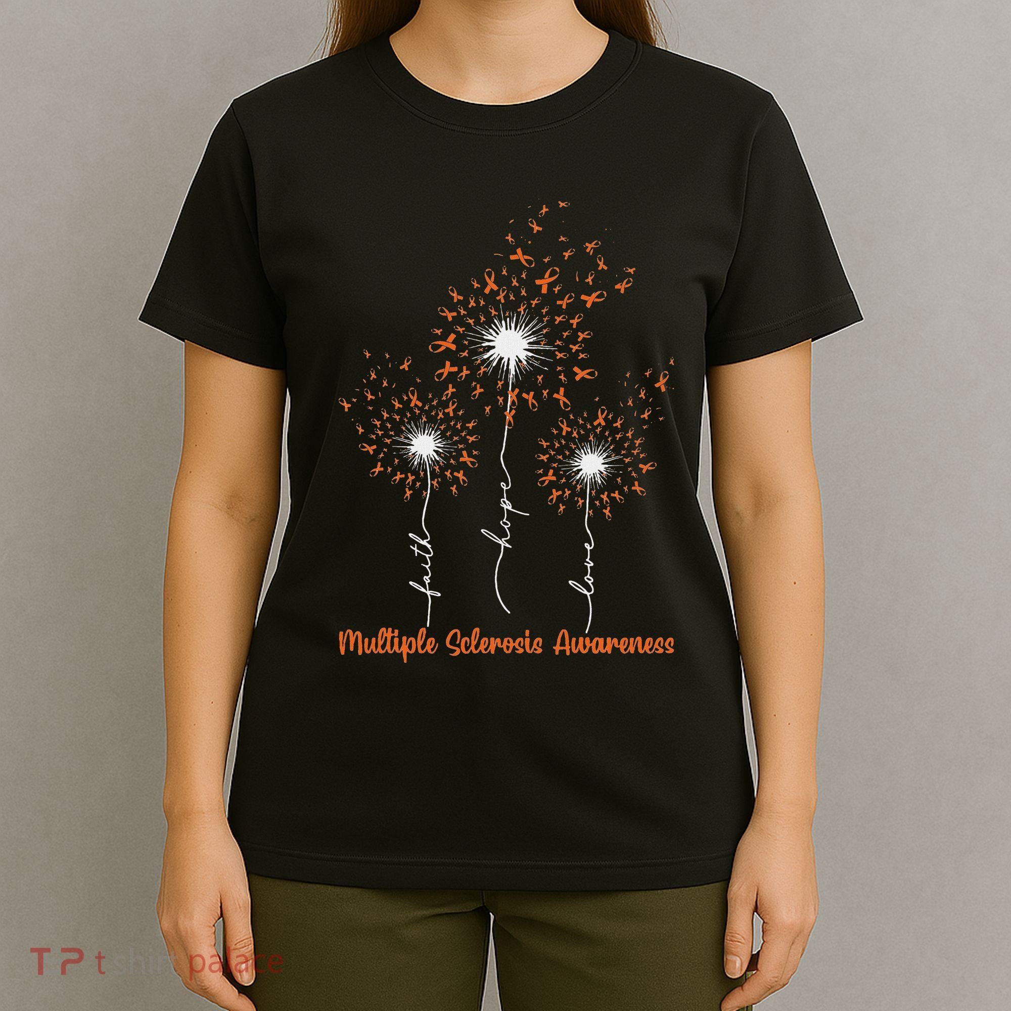 Dandelion Faith Hope Love Ms Multiple Sclerosis Awareness T-Shirt