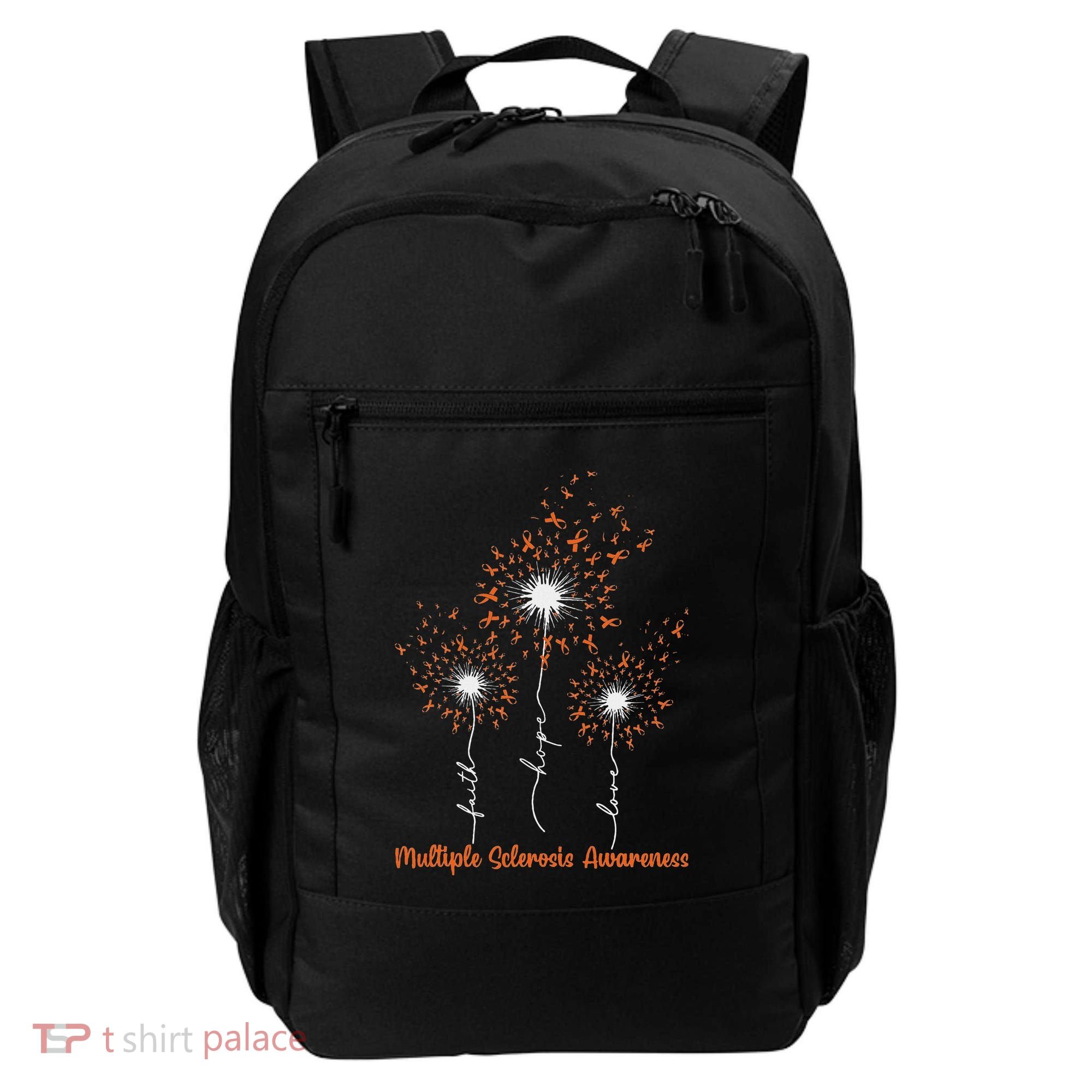 Dandelion Faith Hope Love Ms Multiple Sclerosis Awareness Backpack
