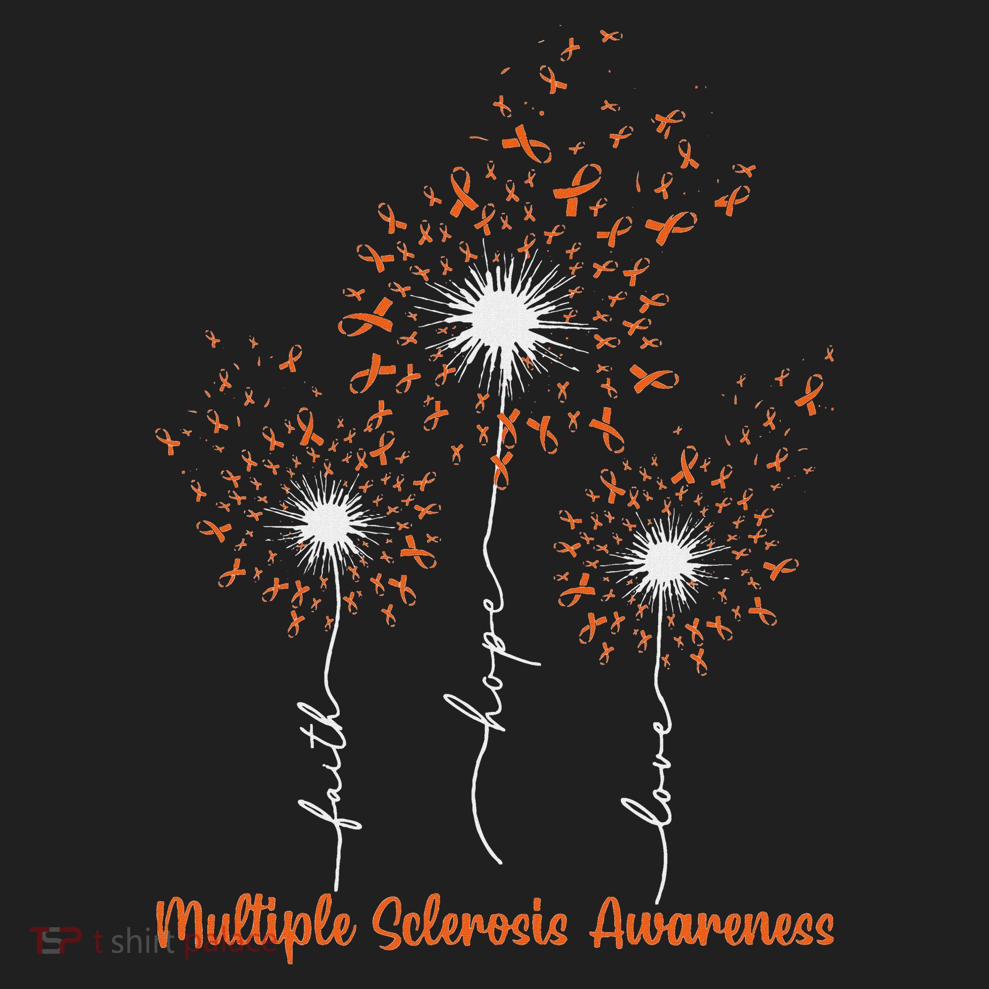 Dandelion Faith Hope Love Ms Multiple Sclerosis Awareness Beanie