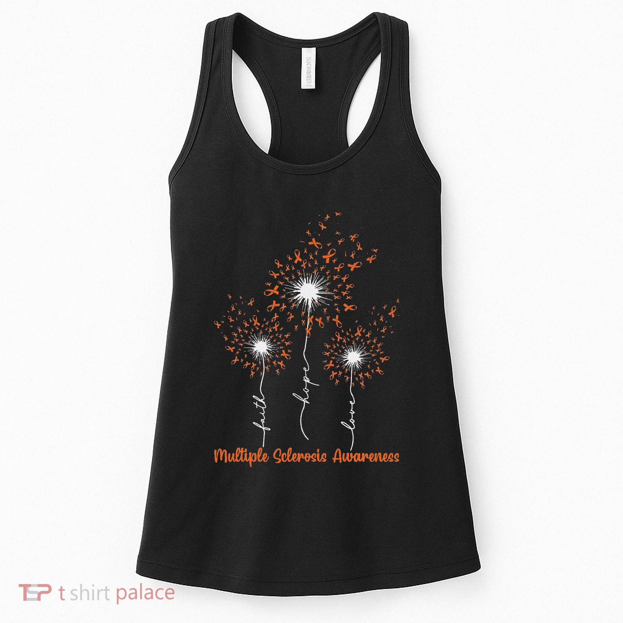 Dandelion Faith Hope Love Ms Multiple Sclerosis Awareness Women's Tank Top
