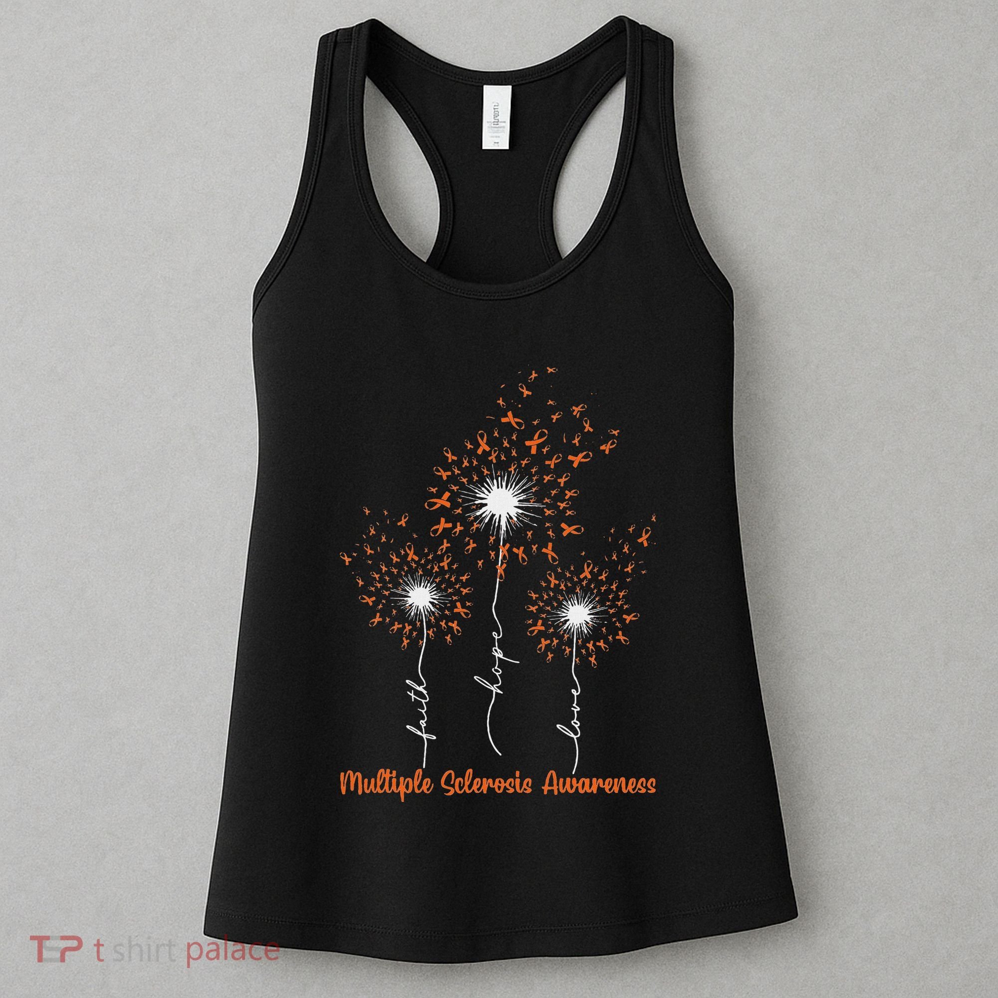 Dandelion Faith Hope Love Ms Multiple Sclerosis Awareness Women's Tank Top