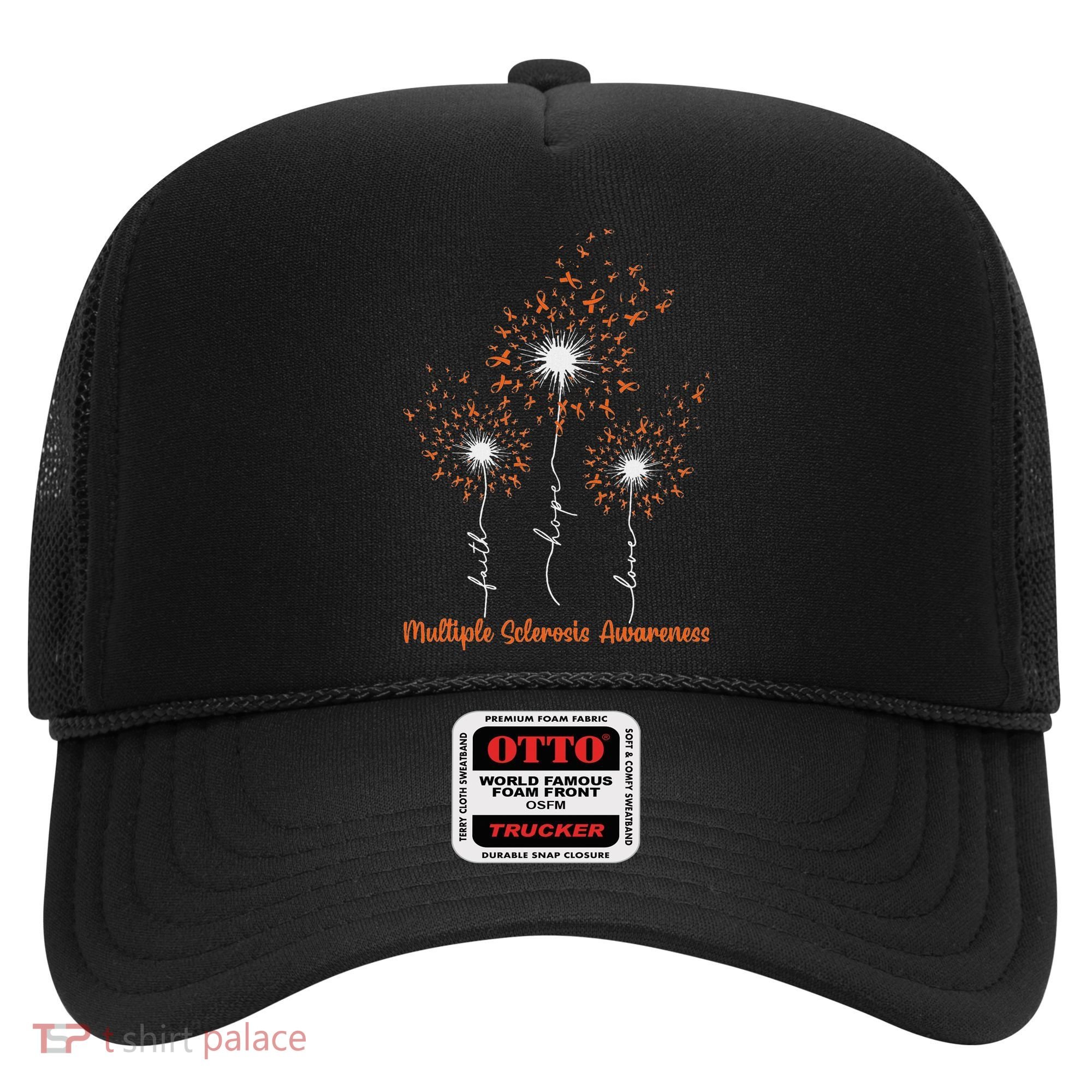 Dandelion Faith Hope Love Ms Multiple Sclerosis Awareness Hat