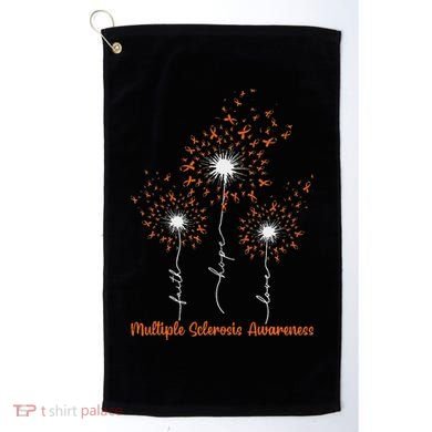 Dandelion Faith Hope Love Ms Multiple Sclerosis Awareness Golf Towel