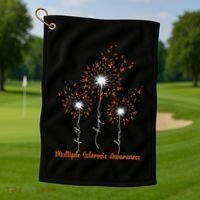 Dandelion Faith Hope Love Ms Multiple Sclerosis Awareness Golf Towel thumb 1