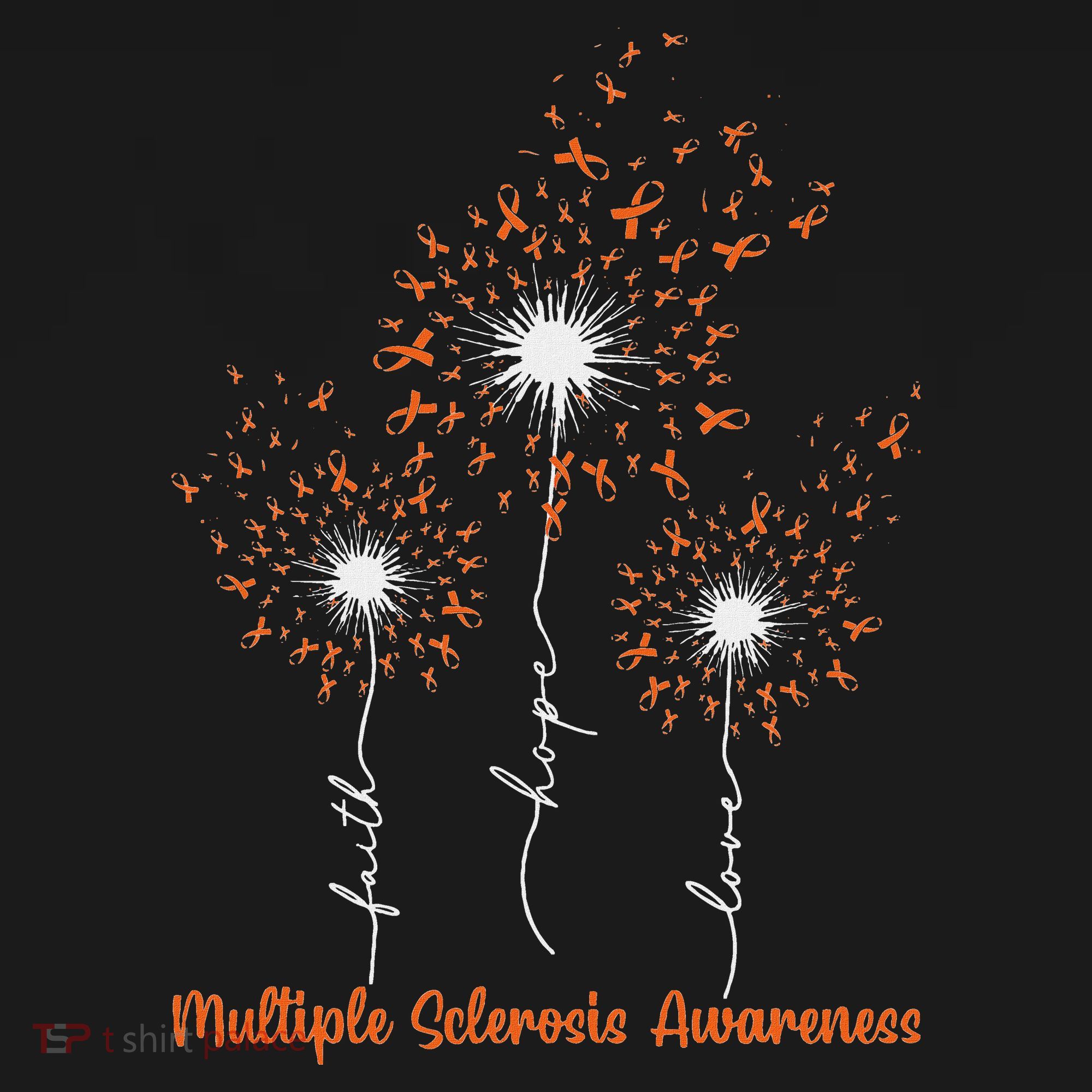 Dandelion Faith Hope Love Ms Multiple Sclerosis Awareness Visor