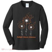 Dandelion Faith Hope Love Ms Multiple Sclerosis Awareness Kids Long Sleeve Shirt thumb 0