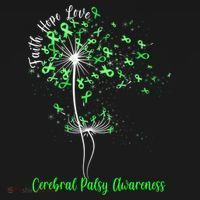 Dandelion Faith Hope Love Cerebral Palsy Awareness Flower Gift Women's Hoodie thumb 2