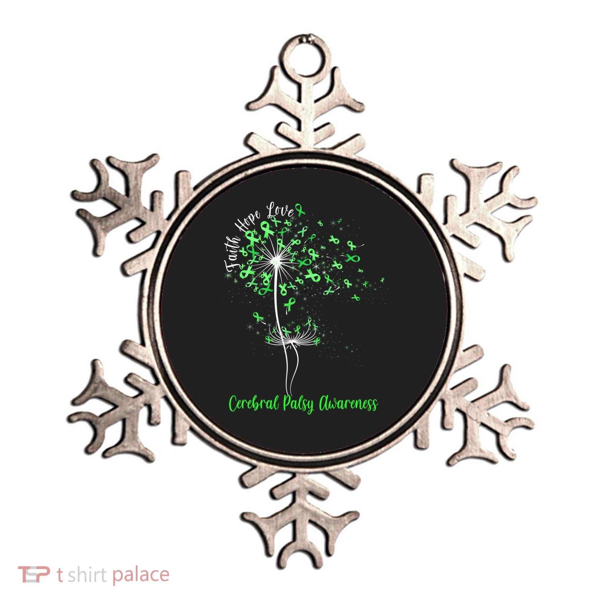 Dandelion Faith Hope Love Cerebral Palsy Awareness Flower Gift Ornament