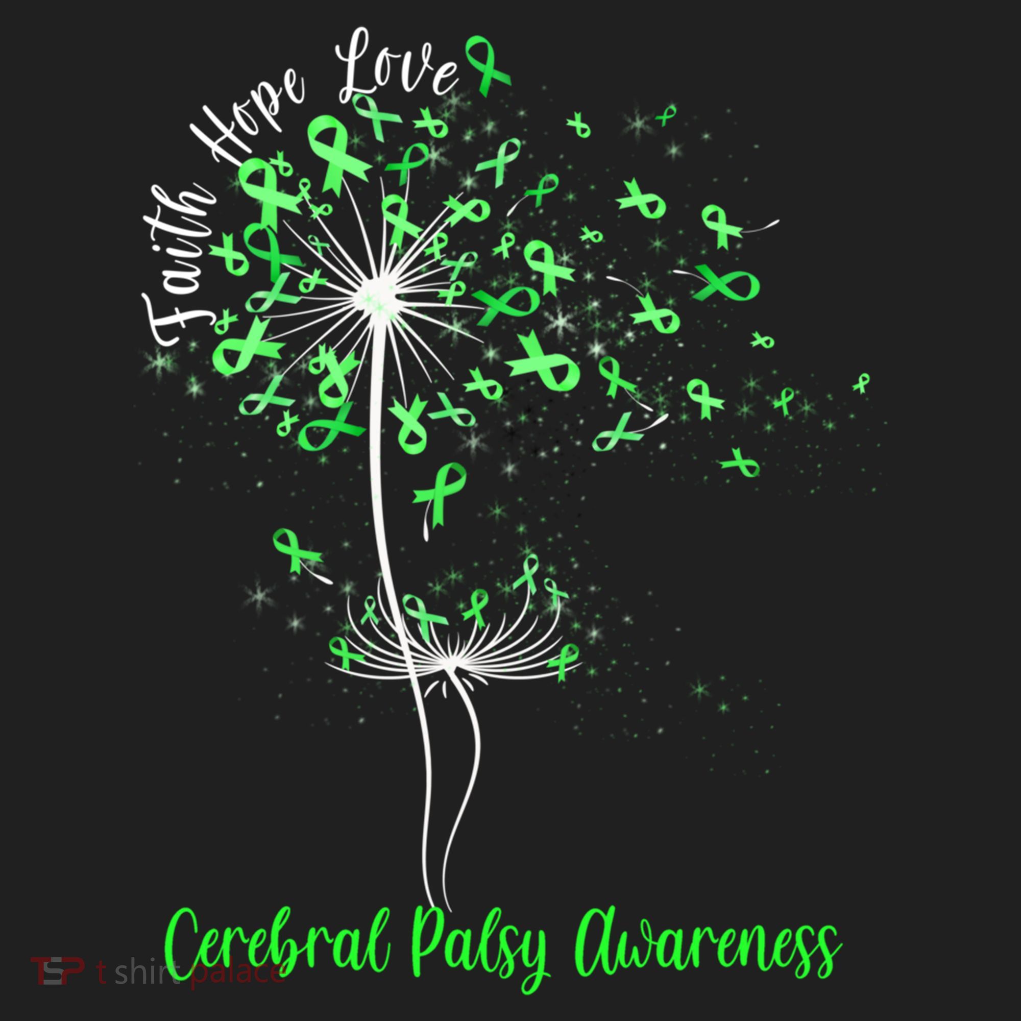 Dandelion Faith Hope Love Cerebral Palsy Awareness Flower Gift Hat